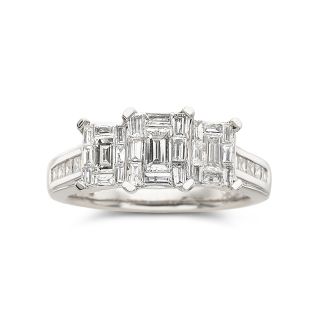 Harmony Eternally in Love 1 CT. T.W. Diamond Engagement Ring, White/Gold, Womens