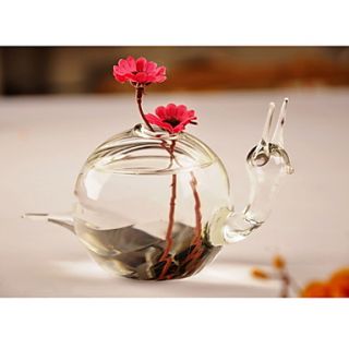 Snail Shaped Glass Vase