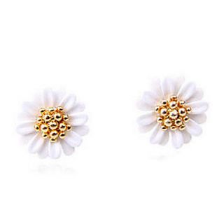 Korean fashion small daisy flowers fresh and elegant earrings E804