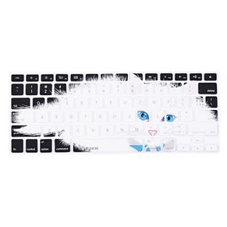 XSKN Silicon Sleepy Cat Laptop Keyboard Skin Cover for MacBook PRO MacBook Air