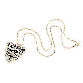 Korean version of flash diamond exquisite diamond necklace tiger long sweater chain animal N380