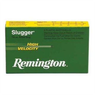 Remington High Velocity Slugger Shotgun Slugs   Rem Ammo 28600 12ga 2 3/4 Slugger Hi Vel Rifled Slug Ld 5 Bx