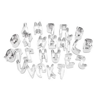 Alphabet Shaped Cake Cookie Biscuit Cutter Set