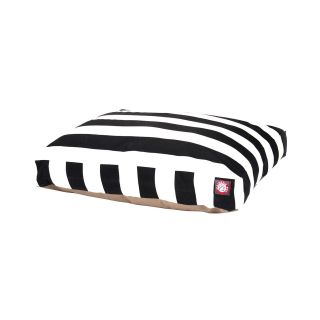MAJESTIC PET Vertical Stripe Rectangular Bed, Black