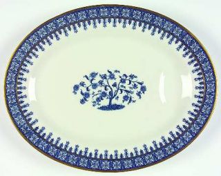 Haviland Cambridge Blue 11 Oval Serving Platter, Fine China Dinnerware   New Yo