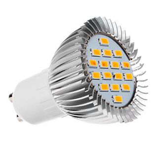 GU10 5W 16x5730SMD 420 450LM 2500 3500K Warm White Light LED Spot Bulb (220 240V)