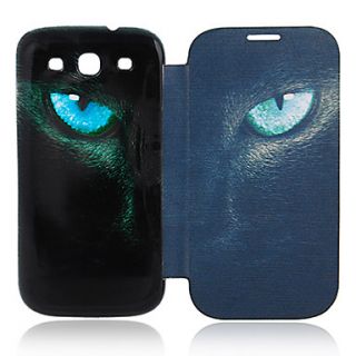 Cat Eyes Leather Case for Samsung Galaxy S3 I9300