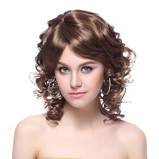Capless High Quality Synthetic Long Brown Wavy Hair Wigs