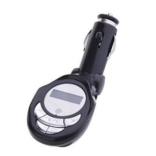 LCD  Player Car FM Transmitter with IR Remote and USB Port