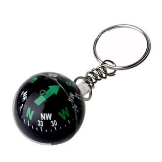 Crystal Ball Compass Keychain