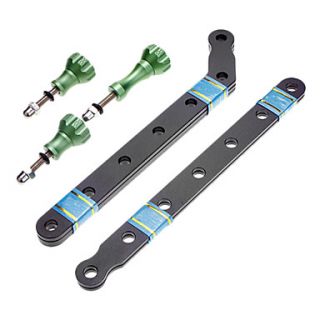 Green TMC Aluminum Alloy Extension Arms Mount Screw for Gopro HD Hero2 Hero3 cwo
