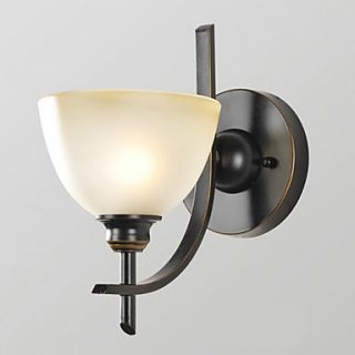 Mini Wall Light, 1 Light, Classic American Style Iron Glass Painting Processing
