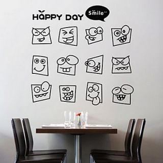 Cartoon Smile Wall Stickers