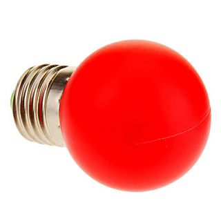 E27 1W 12 LED 40LM Red Light LED Globe Bulb (220V)