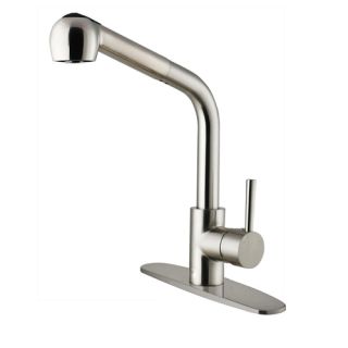 Vigo Industries VG02019STK1 Kitchen Faucet, PullOut Spray w/Deck Plate Stainless Steel