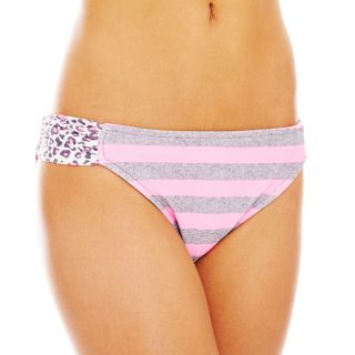 ARIZONA Reversible Hipster Swim Bottoms, Grey/Pink, Womens