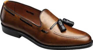 Mens Allen Edmonds Grayson   Bourbon Calf/Black Leather Tassel Loafers