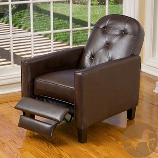 Christopher Knight Home Johnstown Brown Leather Recliner