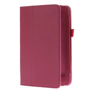 PU Leather Solid Color Protective Case with Stand for ASUS ME371