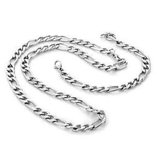 NEVER FADE316L Stainless Steel 9MM Chunky Figaro Chain Necklace Bracelets Sets For Men
