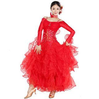 Dancewear Spandex And Tulle Modern Dance Dress For Ladies(More Colors)