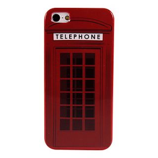 Retro Telephone Booth Hard Plastic Case Cover for iPhone 5/5S