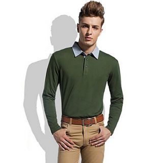 MenS Polo Long Sleeve Shirt