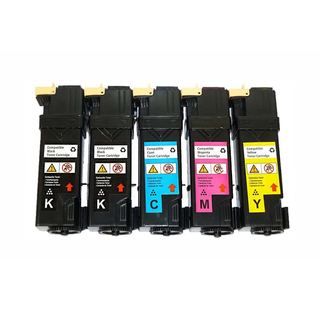 Compatible Xerox Phaser 6125 Toner Cartridges (pack Of 5 2k/1c/1m/1y) (Black Cyan Magenta YellowPrint yield at 5% coverage BlackYields up to 3,000 Pages; C,M,Y Yields up to 2,500 PagesNon refillableModel PTX 6125 2111Pack of 5We cannot accept return