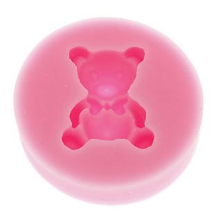 3D Bear Food Grade Fondant Silicone Mold for Candy Polymer Clay