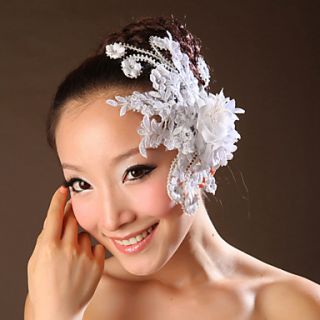 Lace Flowers with Beading Wedding Headpieces