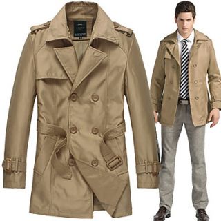 MenS Smart Long Trench Coat