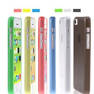 Solid Color Ultra thin Grind Arenaceous Back Case for iPhone 5C(Assorted Color)