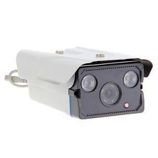 CCTV Security Surveillance 700TVL Waterproof Camera with 1/4 Inch CMOS, 2 IR Array LED
