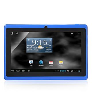 A13 7 Inch Android 4.1 Touch Screen Tablet(Wifi,1.2GHz,3D,RAM 512MB,ROM 4G) Blue
