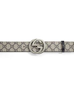 Gucci GG Supreme Belt   Beige