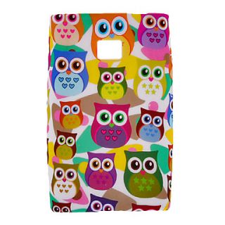 Cute Owls Pattern Soft Case for LG Optimus L3 E400
