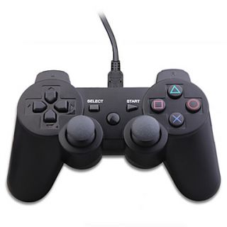 USB Wired Control Pad for PS3/PC (Black)