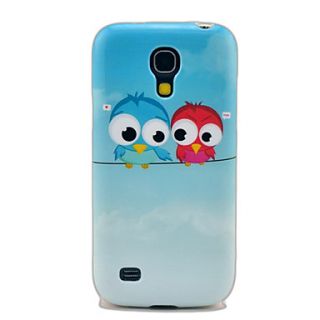 Lovely Owls Glossy TPU IMD Soft Case for Samsung Galaxy S4 mini I9190 I9195