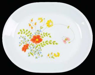 Corning Wildflower 12 Oval Serving Platter, Fine China Dinnerware   Corelle, Fl