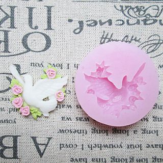 One Holes Pigeon Silicone Mold Fondant Molds Sugar Craft Tools Resin flowers Mould Molds For Cakes