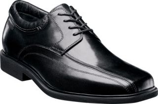 Mens Florsheim Shuttle Bike Ox   Black Smooth Leather Lace Up Shoes