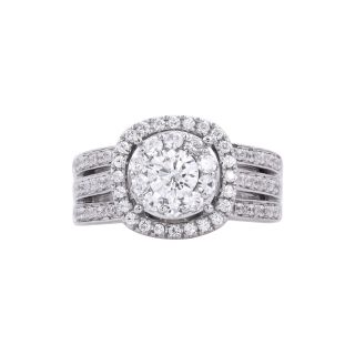 1 CT. T.W. Diamond Bridal Ring, White/Gold, Womens