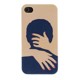 Warm Hug Pattern PC Hard Case for iPhone 4/4S