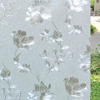 Country Floral Blossoms Pattern Window Film