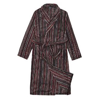 Bath Robe, Velour Cervinus Stripe Print Garment   2 Size Available