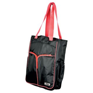 Prince Women`s Courtside Tennis Tote Black and Coral