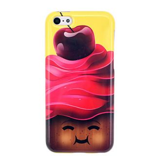 Chocolate Smiling Face TPU IMD Soft Case for iphone 5C