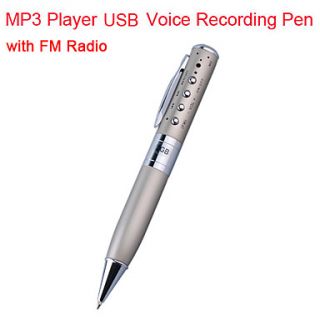 4GB  Player USB Voice Recording Pen with FM Radio