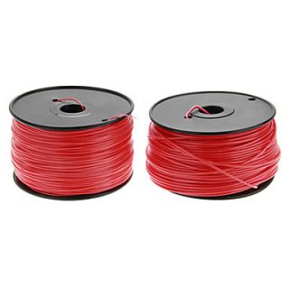 Reprapper 3D Printer Consumables Fluorescent Red Color (Optional Wire Diameter and Material) 1 Piece