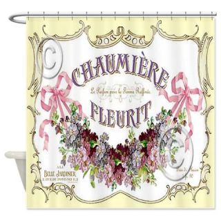  Pretty Vintage French Ad Shower Curtain  Use code FREECART at Checkout